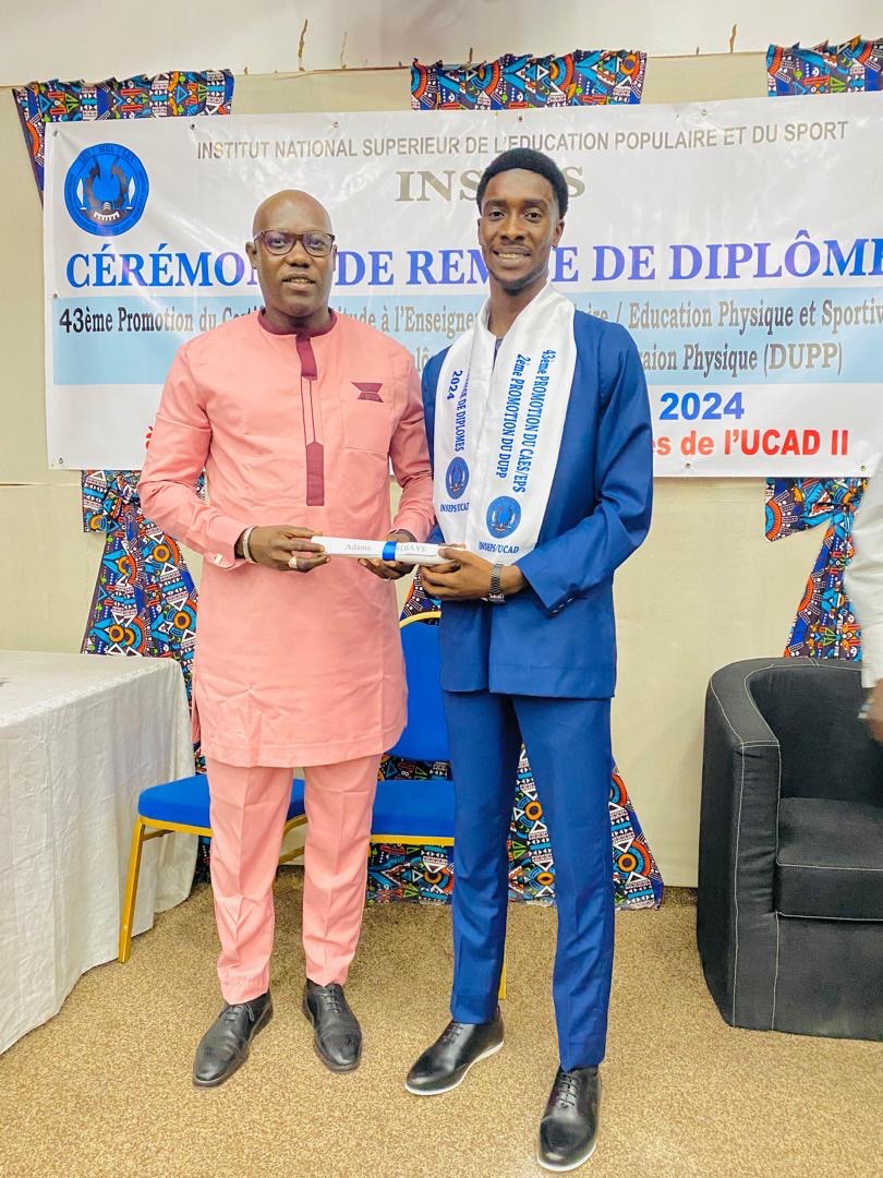 Me Adama Ndiaye diplômés de la 43ème promotion de l’INSEPS